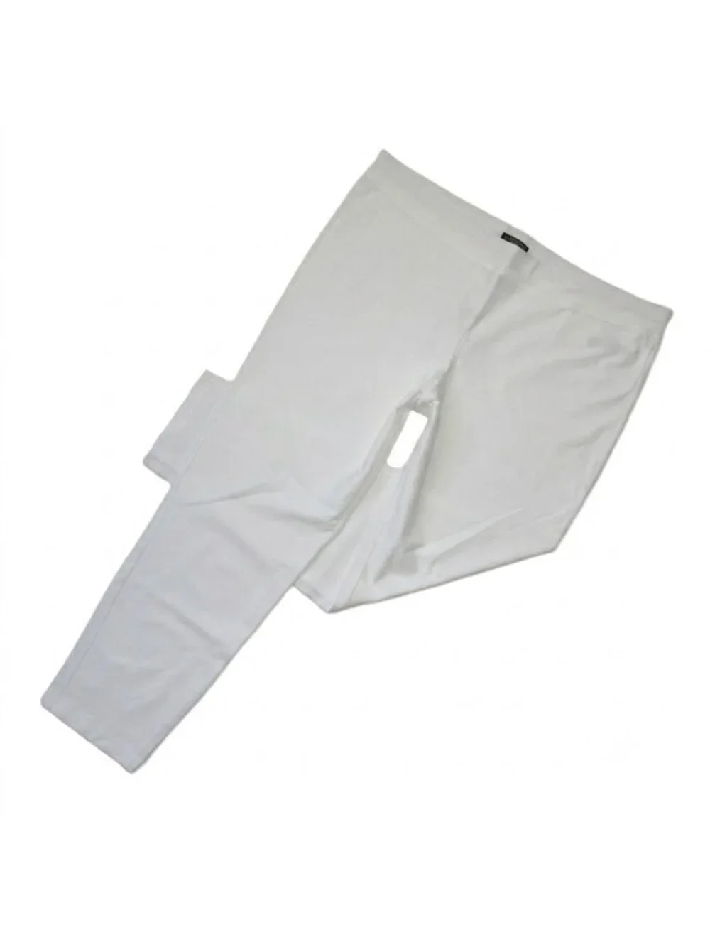 NWT Eileen Fisher Slim Ankle w/ Yoke in White Washable Stretch Crepe Pants 2X